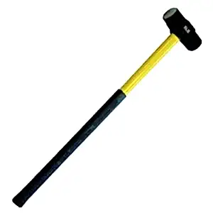 black and yellow sledge hammer