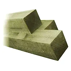 3" Green Timber Fence Posts