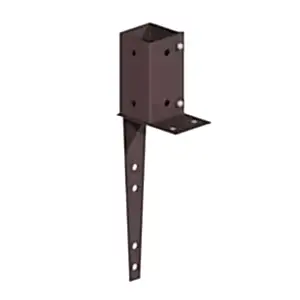 75mm Swift Clamp Wall Mount Post Support - brown