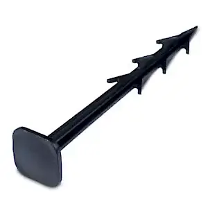 Black spiked extrafix plastic peg