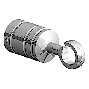 Chrome Decorative Hook for Rope Handrail