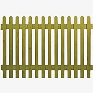 Picket Panel with Pointed Tops
