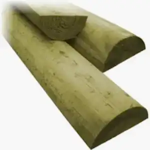 Pressure Treated Half Round Wooden Stake