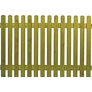 Picket Panel with Rounded Tops