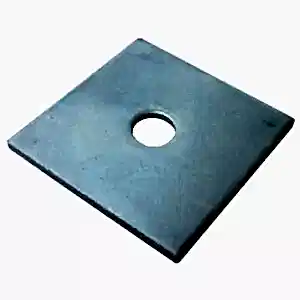 Square washer is perfect for holding a concrete gravel board in place.