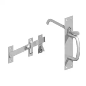 Suffolk Gate Latch - Galvanised silver