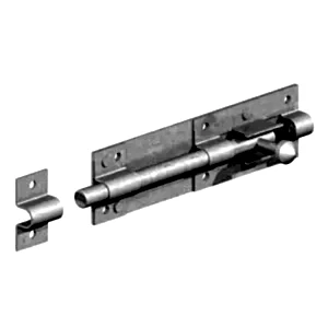 6" Tower Bolt - galvanised silver