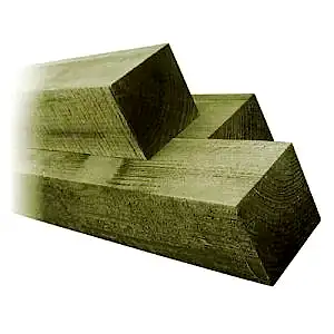 4" x 4" Green Timber Fence Posts