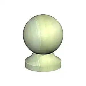 Green Ball & Collar Finial Tanalised Grangewood