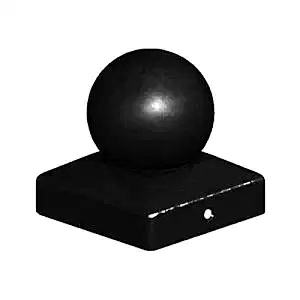 Black Metal Ball Finial