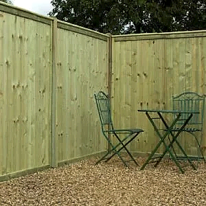 Tongue & Groove Flat Top Fence Panel - TGF180 - Grangewood
