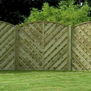 V Arched Fence Panel - VA180